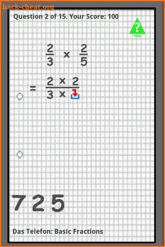 Basic Fractions - Maths screenshot