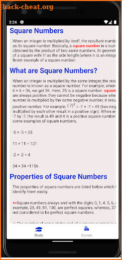 Basic Square Learning screenshot