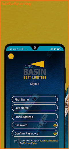 Basin Boat Lighting screenshot