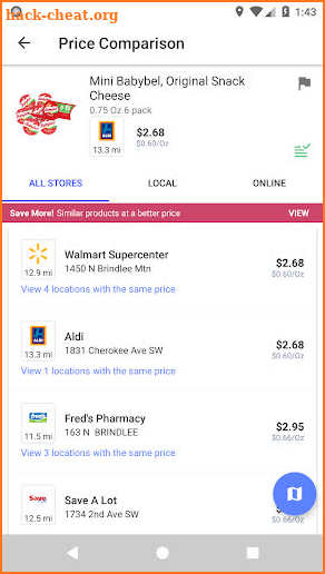 Basket Savings screenshot