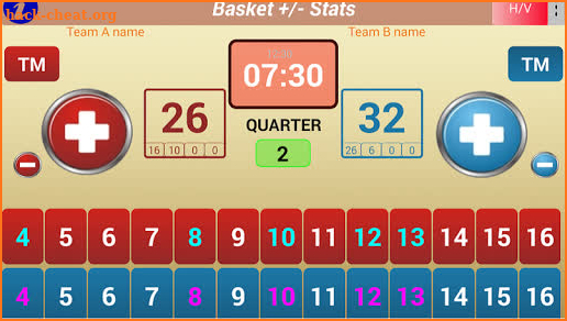 Basket Stats Plus Minus PRO screenshot