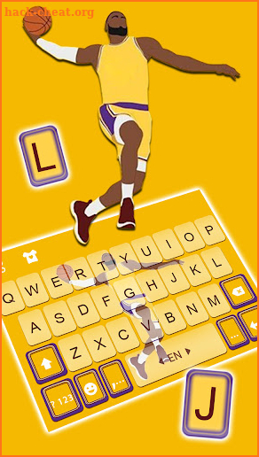 Basketball Dunk Keyboard Background screenshot