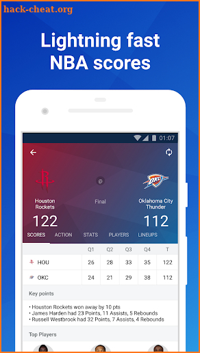 Basketball Live: Live NBA scores, stats and news screenshot