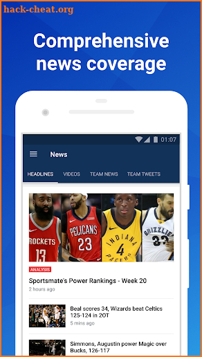 Basketball Live: Live NBA scores, stats and news screenshot
