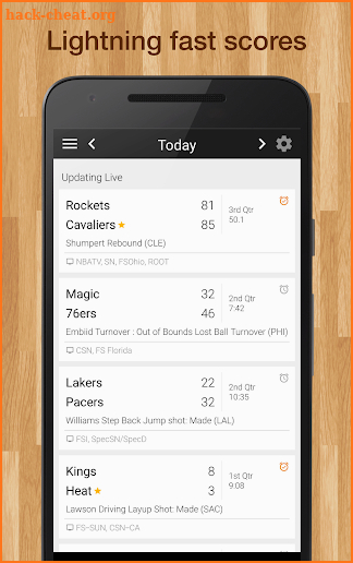 Basketball NBA Live Scores, Stats, Schedules: 2018 screenshot