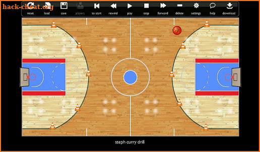 Basketball Play Designer and Coach Tactic Board screenshot
