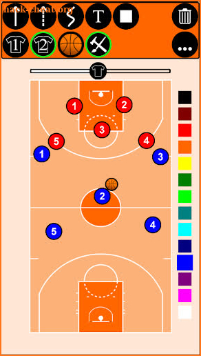 Basketball playbook screenshot