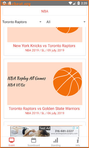 Basketball Replay screenshot