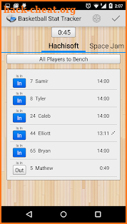 Basketball Stat Tracker screenshot