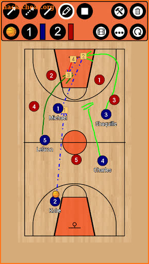 Basketball Tactic Board screenshot