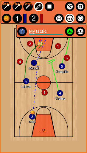 Basketball Tactic Board screenshot