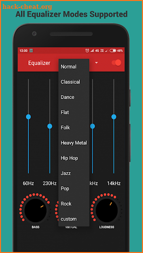 Bass Booster and Equalizer App screenshot