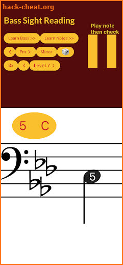 Bass Guitar Sight Reading screenshot