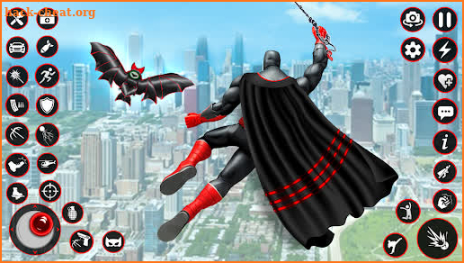 Bat Hero Dark Crime City Game screenshot