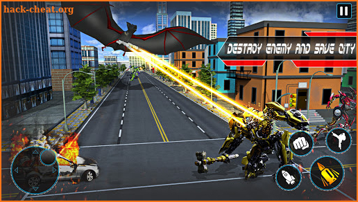 Bat Robot Car Game - Tornado Robot moto bike game screenshot
