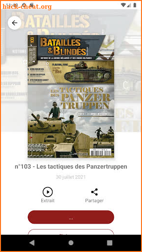 Batailles & Blindés Magazine screenshot