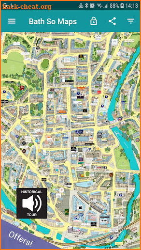 Bath SO Maps Visitor Guide/Map screenshot
