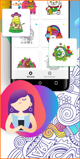 BATIQ 🎨 Color Therapy | Coloring book for Adults screenshot