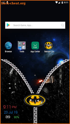 Batman games:screen lock screenshot
