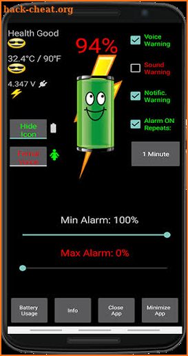 Battery Alarm screenshot