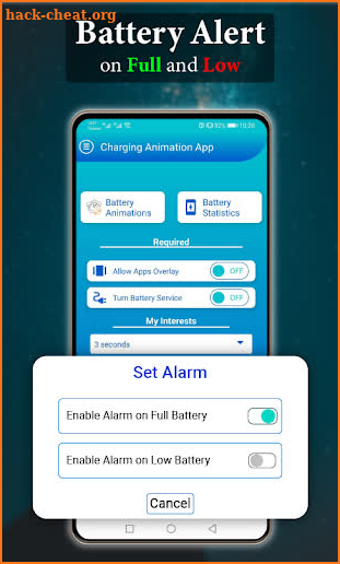 Battery Charging Animation App screenshot