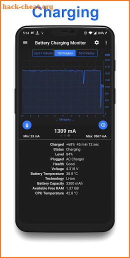 Battery Charging Monitor Pro - No Ads screenshot