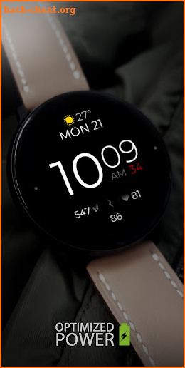 Battery Digital Watch Face screenshot