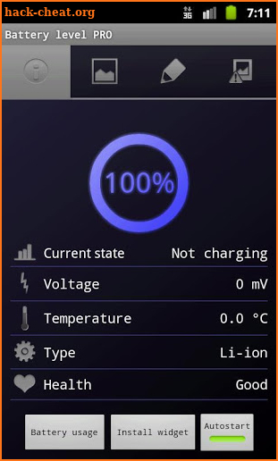 Battery level PRO screenshot