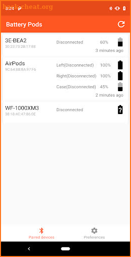 Battery Pods: Bluetooth earphone battery checker screenshot