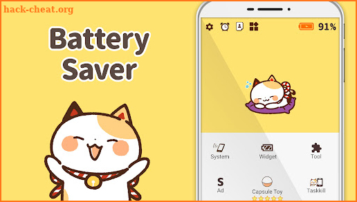 Battery Saver Cat Maneki Nekko screenshot