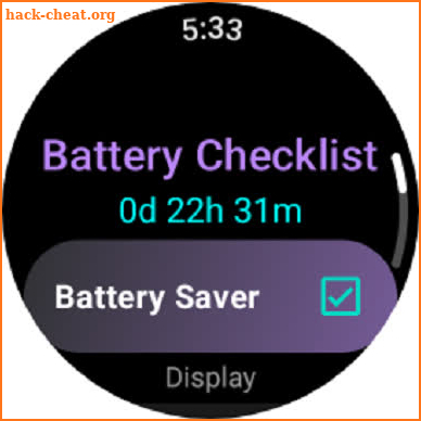 Battery Saver Checklist screenshot