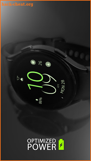 Battery v4 digital watch face screenshot