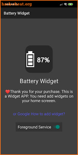 Battery Widget screenshot