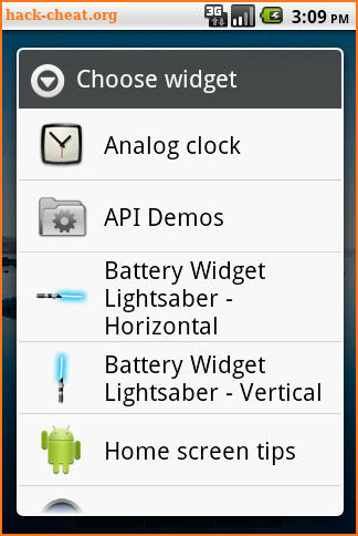 Battery Widget Lightsaber Full screenshot