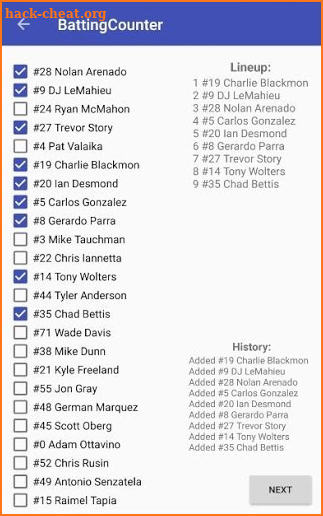 Batting Counter / Stats Tracker Pro screenshot