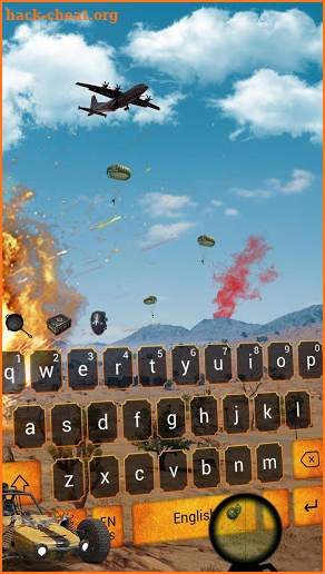 Battleground for Players Keyboard Theme on Mobile screenshot