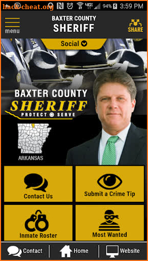 Baxter County AR Sheriff's Office screenshot
