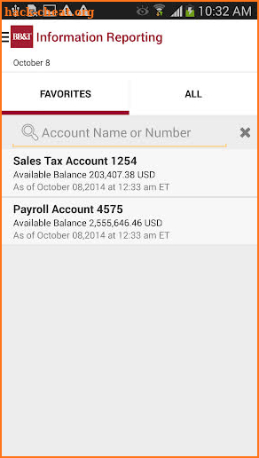BB&T CashManager OnLine Mobile screenshot