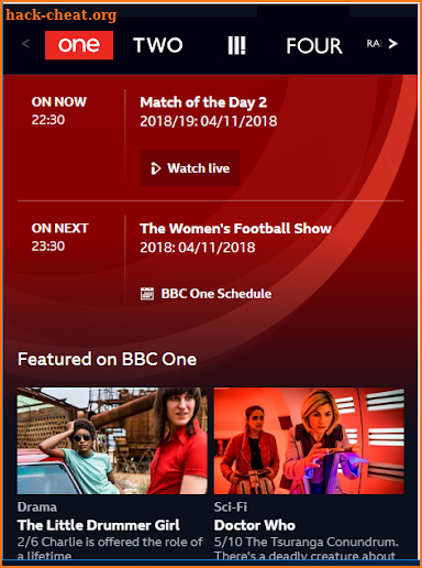 BBC One Iplayer News screenshot