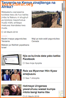 BBC Swahili Dunia screenshot