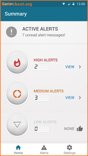 BCIM Alerts screenshot