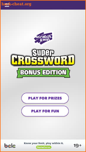 BCLC Super Crossword screenshot