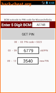 BCM to PIN free screenshot