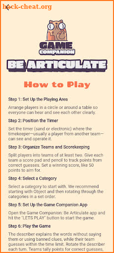 Be Articulate - Game Companion screenshot