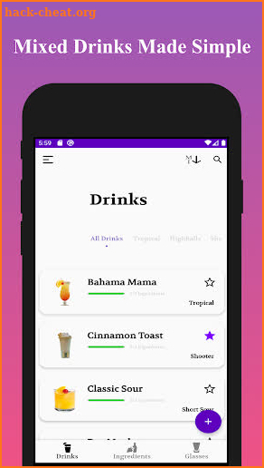 Be Your Own Bartender: Cocktails & Mixed Drinks screenshot