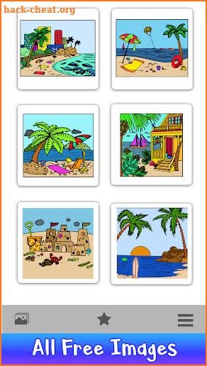 Beach Color by Number - Sea View Coloring Book screenshot