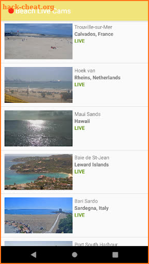 Beach Live Cams screenshot