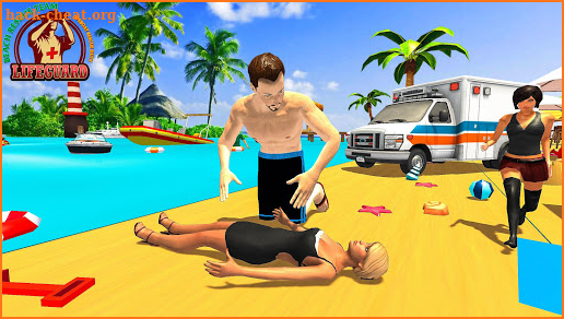 Beach Rescue - Survival Simulator : Rescue 911 screenshot