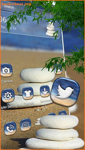 Beach Stone Launcher Theme screenshot