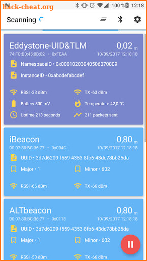 Beacon Scanner screenshot